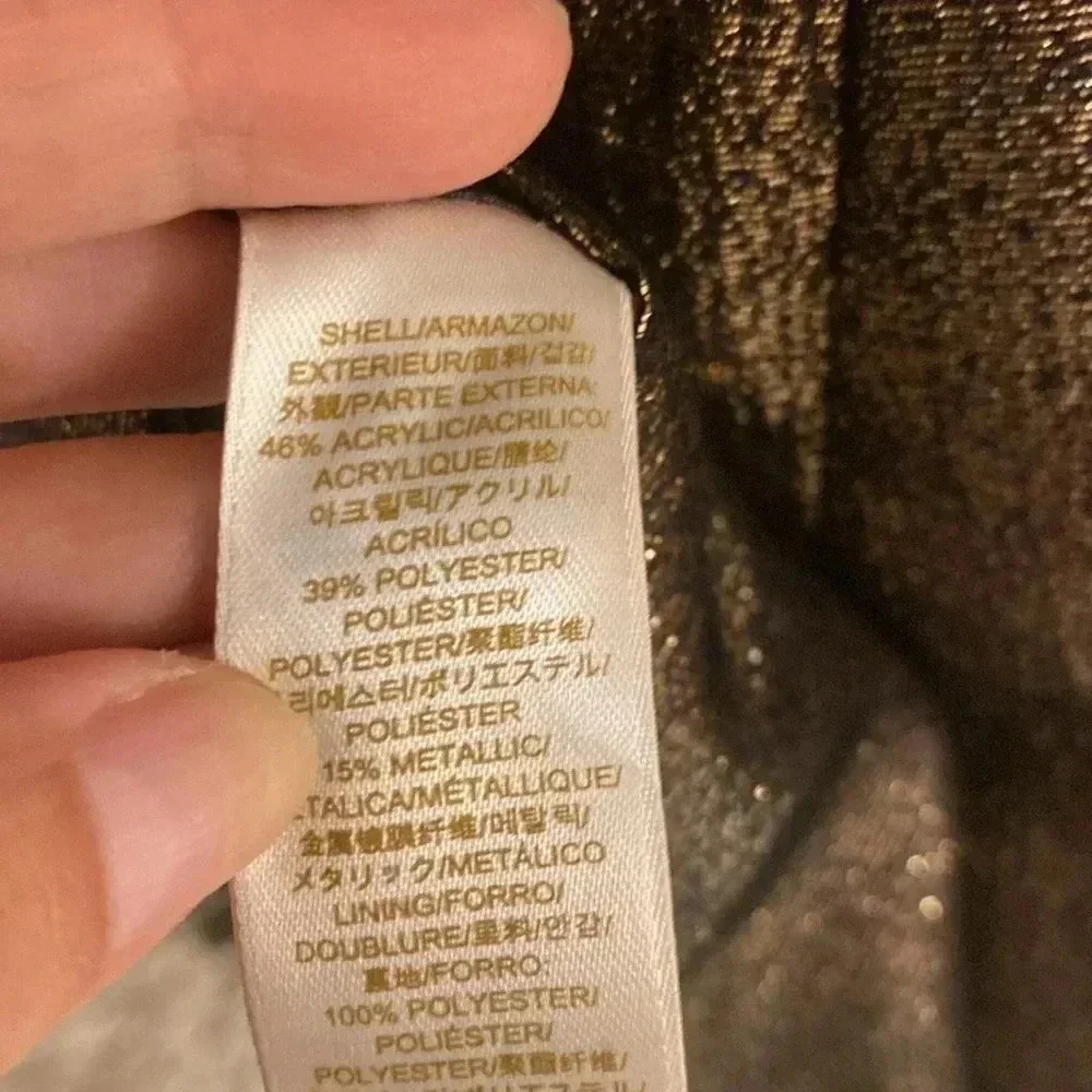 Kate Spade ♠️ metallic gold dress size 14